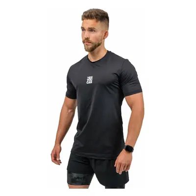 Nebbia Short-Sleeve Sports Resistance Black Fitness póló