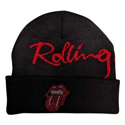 The Rolling Stones Sapka Embellished Classic Tongue Black