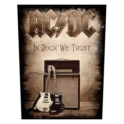 AC/DC In Rock We Trust Felvarrható tapasz