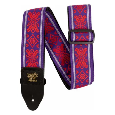 Ernie Ball Royal Flush Red Jacquard Strap Textil gitár heveder Royal Flush Red