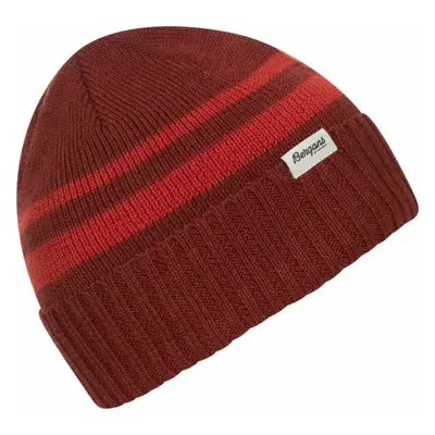 Bergans Striped V2 Beanie Chianti Red/Dark Brick Téli sapka