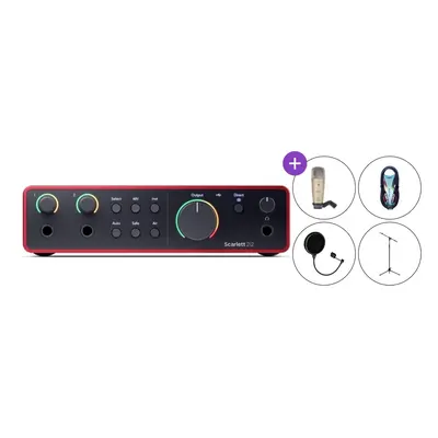 Focusrite Scarlett Solo 2i2 4th Gen SET USB Audio interfész