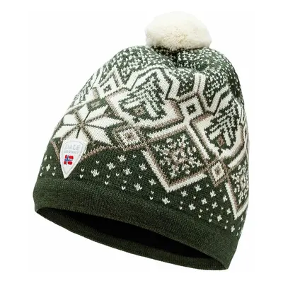 Dale of Norway Winterland Unisex Merino Wool Hat Dark Green/Off White/Sand Téli sapka