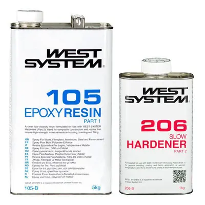 West System B-Pack Slow 105+206 Transparent kg Hajó gyanta