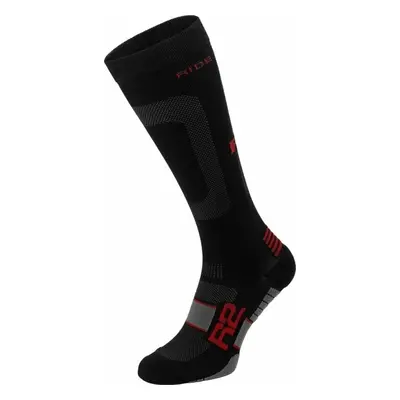 R2 Power Bike Socks Black/Red Kerékpáros zoknik