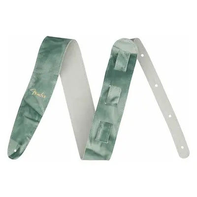 Fender Tie Dye Leather Strap Gitárszíj Green