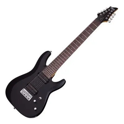 Schecter Deluxe C-8 Satin Black húros elektromos gitár