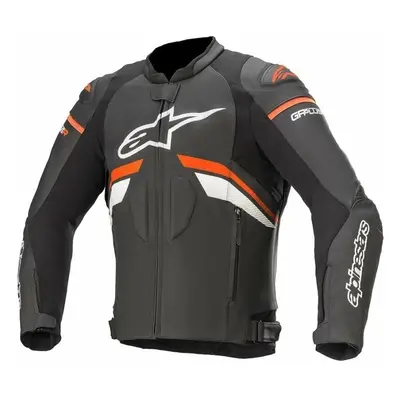 Alpinestars GP Plus R V3 Leather Jacket Black/Red Fluorescent/White Bőrdzseki