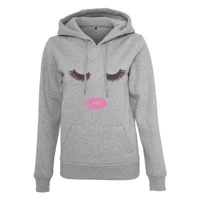 Eyelashes Pulóver Logo Heather Grey