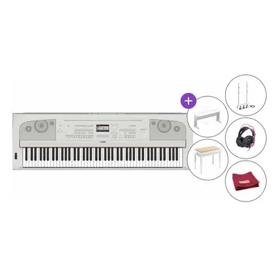 Yamaha DGX Deluxe Színpadi zongora White