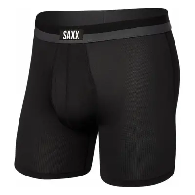 SAXX Sport Mesh Boxer Brief Black Fitness fehérnemű