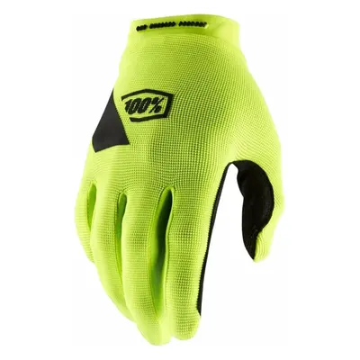 100% Ridecamp Womens Gloves Fluo Yellow/Black Kesztyű kerékpározáshoz