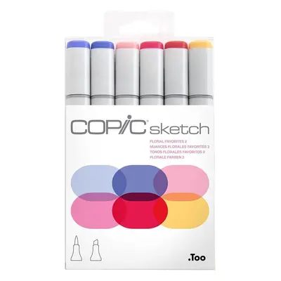 Copic Sketch Tintapatron Floral Favorites 6 db