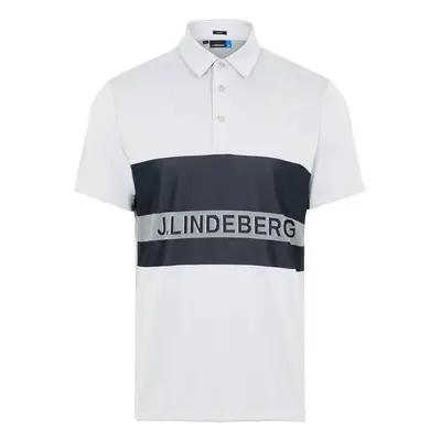 J.Lindeberg Theo Slim Fit Tx Jaquard Stone Grey Rövid ujjú póló