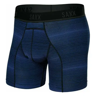 SAXX Kinetic Boxer Brief Variegated Stripe/Blue Fitness fehérnemű