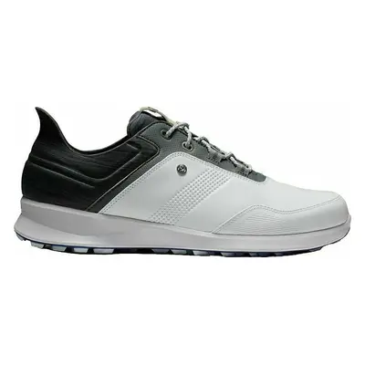 Footjoy Statos White/Charcoal/Blue Jay Férfi golfcipők