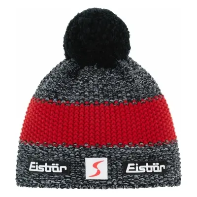 Eisbär Styler Pompon SP Beanie Anthracite/Blackmele/Red Téli sapka