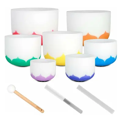 Sela Crystal Singing Bowl Set Frosted 432Hz Egy éneklő tál készlet