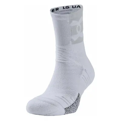 Under Armour UA Playmaker Mid Crew White/Halo Gray/White Fitness zoknik