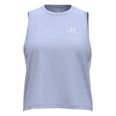 Under Armour Women's Rush Energy Crop Tank Celeste/White Fitness póló