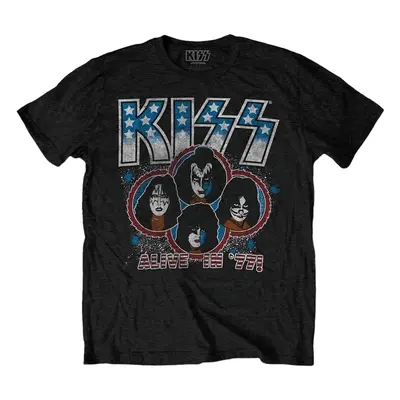 Kiss Ing Alive in '77 Unisex Black