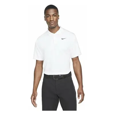 Nike Dri-Fit Victory Mens Golf White/Black Rövid ujjú póló