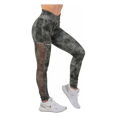 Nebbia ECO Camo Green Mesh Leggings "Breathe" Como Green Fitness nadrág