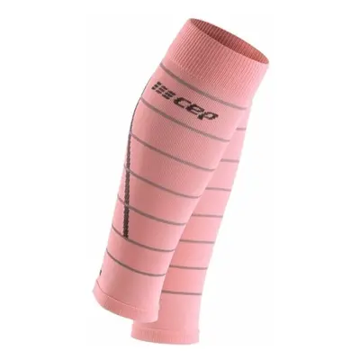 CEP WS401Z Compression Calf Sleeves Reflective Light Pink Borjútakarók futóknak