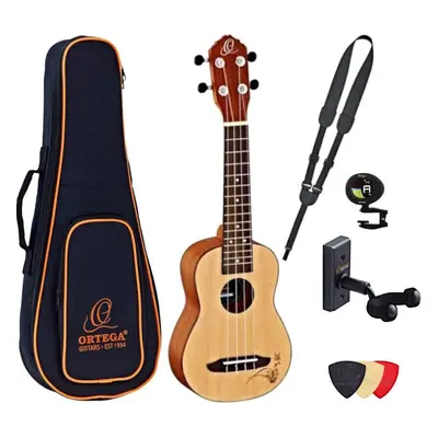 Ortega RU5-SO Deluxe SET Natural Szoprán ukulele