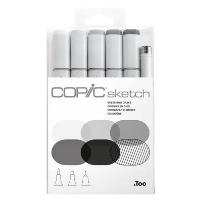 Copic Sketch Tintapatron Sketching Grays db