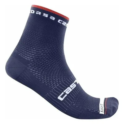 Castelli Rosso Corsa Pro Sock Belgian Blue S/M Kerékpáros zoknik