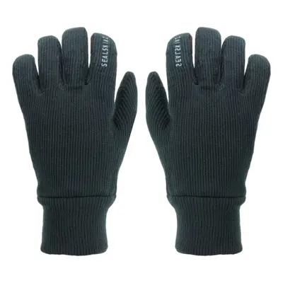 Sealskinz Windproof All Weather Knitted Glove Black Kesztyű kerékpározáshoz