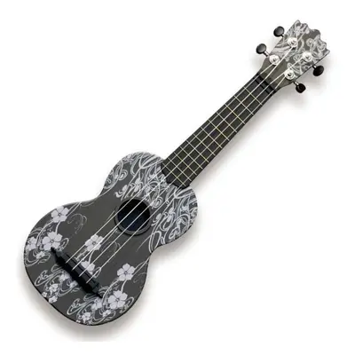 Pasadena WU-21F7-BK Floral Black Szoprán ukulele