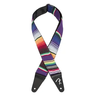 Fender 2" SERAPE Textil gitár heveder Purple Multi