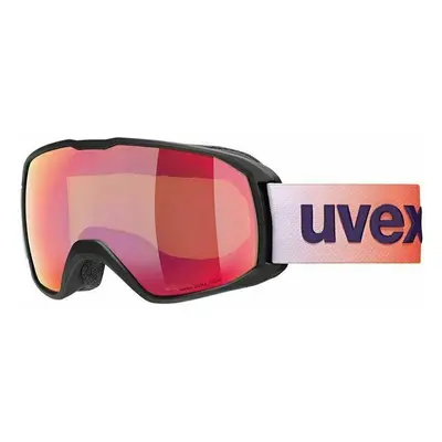 UVEX Xcitd Black Mat Mirror Scarlet/CV Green Síszemüvegek