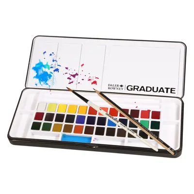 Daler Rowney Graduate Akvarell festékek halmaza Student Set Colours With Brush