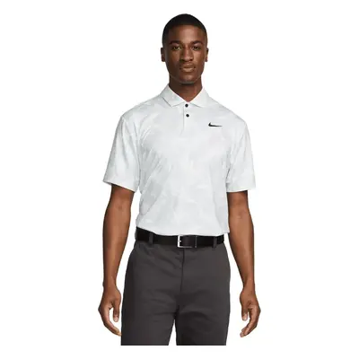 Nike Dri-Fit Tour Pine Print Mens Summit White/Black Rövid ujjú póló