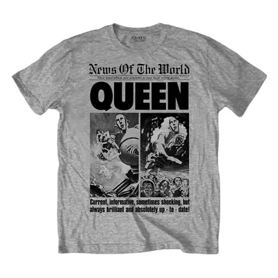 Queen Ing News of the World 40th Front Page Unisex Grey