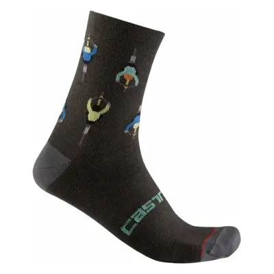 Castelli Aperitivo Sock Dark Grey L/XL Kerékpáros zoknik