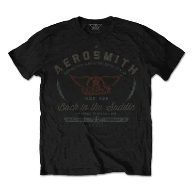 Aerosmith Ing Back in the Saddle Unisex Black