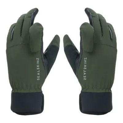 Sealskinz Waterproof All Weather Shooting Glove Olive Green/Black Kesztyű kerékpározáshoz