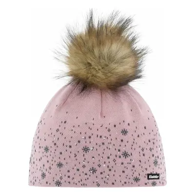 Eisbär Rana Lux Crystal Beanie Pink Clay/Anthrazit/Beige Téli sapka