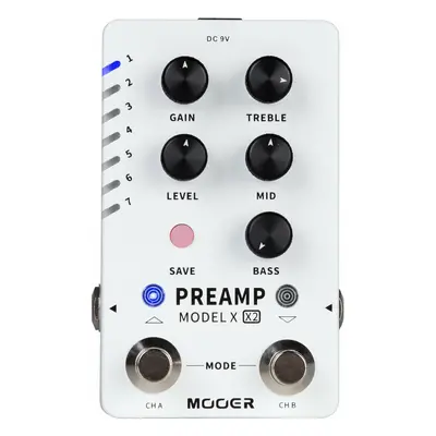 MOOER Preamp Model X2 Rackes gitárerősítők és előfokok