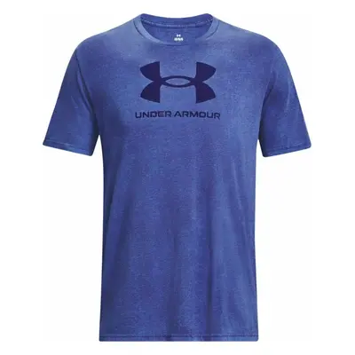 Under Armour Men's UA Wash Tonal Sportstyle Sonar Blue Medium Heather/Sonar Blue Fitness póló