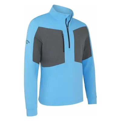 Callaway Aquapel 1/2 Zip Mixed Media Malibu Blue/Caviar Pulóver