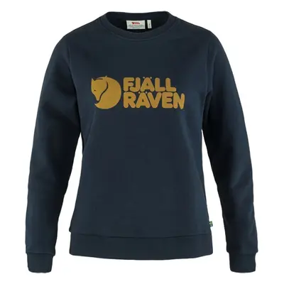 Fjällräven Logo Sweater W Dark Navy/Chestnut Pulóver