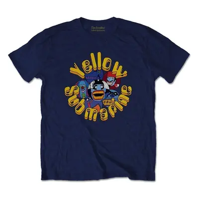 The Beatles Ing Yellow Submarine Baddies Unisex Navy Blue