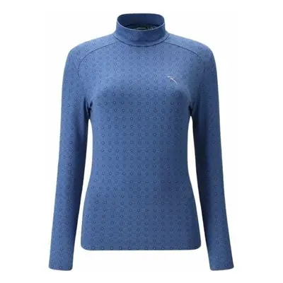 Chervo Tribal Turtleneck Blue Jacquard Pulóver