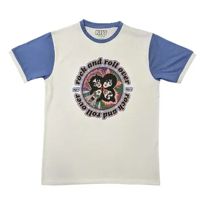 Kiss Ing Rock and Roll Over Unisex Purple & White