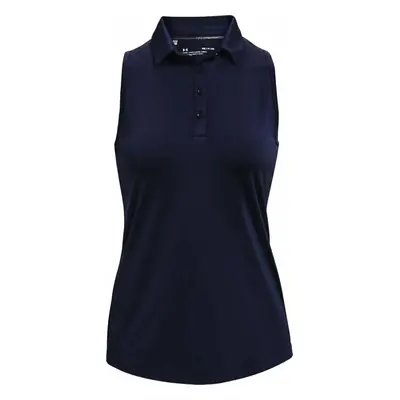 Under Armour Zinger Womens Sleeveless Midnight Navy/Midnight Navy/Metallic Silver Rövid ujjú pól